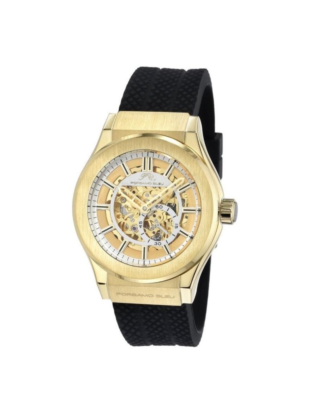 NWT Porsamo Bleu Cruz Automatic Gold Dial Men's Watch